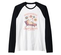 Overthinking is My Superpower Pastel Unicorn Funny Raglan Baseball Tee