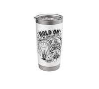 Overthinking Meme Funny Existential Crisis Stainless Steel Insulated Tumbler