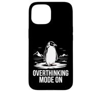 Overthinking Mode On Penguin Head Towards The Mountains Case for iPhone 15
