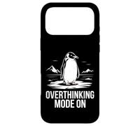 Overthinking Mode On Penguin Head Towards The Mountains Case for iPhone 17 Pro Max