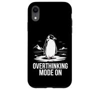 Overthinking Mode On Penguin Head Towards The Mountains Case for iPhone XR