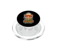 Overthinking Never Stops Exploding Brain PopSockets PopGrip for MagSafe