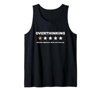 Overthinking One Star Absolute Nightmare Brain Won't Shut Up Tank Top