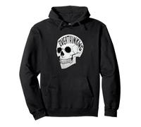 Overthinking Skull Pullover Hoodie