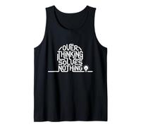 Overthinking Solves Nothing Minimalist Stoic Anxiety Tank Top