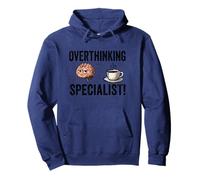 Overthinking Specialist Coffee Humor Design Pullover Hoodie