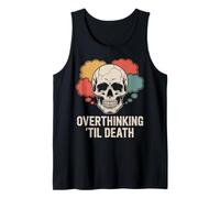 Overthinking ‘Til Death Skull Thought Spiral Tank Top