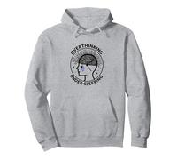 Overthinking Under-sleeping Mental Health Awareness Pullover Hoodie, Adult Unisex, Heather Grey, XXL