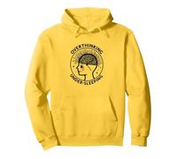 Overthinking Under-sleeping Mental Health Awareness Pullover Hoodie, Adult Unisex, Lemon, S