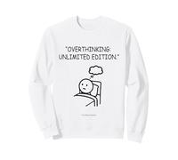 Overthinking Unlimited Edition Stick Figure Art Sweatshirt