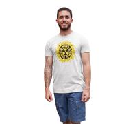 Overtone T-shirts Neds Atomic Dustbin Yellow Logo on White T-Shirt
