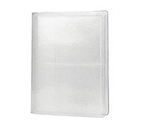 OVERTOYOU 64 Pockets Collection Album Holder Double Sided Folder Card Sleeves Carry Board Games Card Organizer For Trading Cards Cards Holder Binders, White