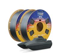 OVERTURE 2KG Bundle PETG Filament 1.75mm, High Speed Printing 3D Printer Filament, Space Gray*2 PETG 1kg (2.2lbs) Cardboard Spool- Neatly Wound, Dimensional Accuracy +/- 0.02mm, Fit Most FDM Printers