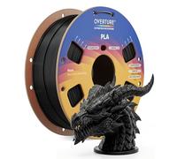 OVERTURE 3D Printer Filament PLA 1.75mm 1kg, Black