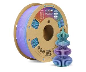 OVERTURE 3D Printer Filament PLA 1.75mm 1kg, Northern Lights