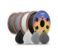 OVERTURE 3D Printer Filament PLA 1.75mm 4kg Bundle, 4 Colors Set