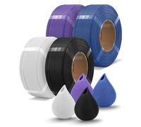 OVERTURE 4KG Bundle High Speed Refill PLA 3D Printer Filament, 4 Colors Set