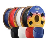 OVERTURE 4KG Bundle Upgraded PL 2.0 3D Printer Filament, High Speed PL Filament 1.75mm 1kg per Spool, Up to 300 mm/s, Stronger Bond & Superior Impact Resistance (Black+White+Red+Blue)