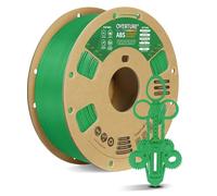 OVERTURE ABS Filament 1.75mm 1kg, Green ABS 3D Printer Filament 1kg (2.2 lbs) Cardboard Spool - High Toughness & Heat Resistance, Accuracy +/- 0.02mm, Fit Most FDM Printers