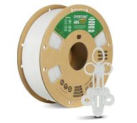 OVERTURE ABS Filament 1.75mm 1kg, Natural ABS 3D Printer Filament 1kg (2.2 lbs) Cardboard Spool - High Toughness & Heat Resistance, Accuracy +/- 0.02mm, Fit Most FDM Printers