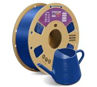 OVERTURE ASA Filament 1.75mm 1kg, Diamond Blue ASA 3D Printer Filament 1kg Cardboard Spool - Premium Anti-UV, Weather & Heat Resistance Perfect for Outdoor Functional Parts, Fit FDM Printers
