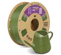 OVERTURE ASA Filament 1.75mm 1kg, Olive Green ASA 3D Printer Filament 1kg Cardboard Spool - Premium Anti-UV, Weather & Heat Resistance Perfect for Outdoor Functional Parts, Fit Most FDM Printers