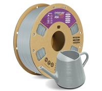 OVERTURE ASA Filament 1.75mm, 1kg Spool (2.2lbs) 3D Printer Filament, Premium Anti-UV, ASA Filament Perfect for Printing Outdoor Functional Parts, Dimensional Accuracy +/- 0.02 mm(ASA Gray)