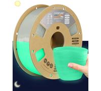 OVERTURE High Speed TPU 95A 3D Printer Filament 1.75mm, 1kg Luminous Green | Flexible & High Elasticity & Durability, Excellent Layer Adhesion, Accuracy ± 0.02mm, Fits Most FDM (Luminous Green)