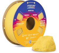 OVERTURE Marble PLA 3D Printer Filament 1.75mm, Rock 1kg Marigold Yellow | Realistic Marble & Rock Textures, Unique Veining, Rough Matte Finish, Accuracy ± 0.02mm, Fits Most FDM (Marigold Yellow)