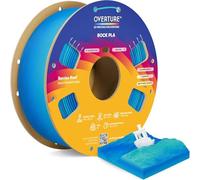 OVERTURE Marble PLA 3D Printer Filament 1.75mm, Rock PLA, 1kg Barrier Reef | Realistic Marble & Rock Textures, Unique Veining, Rough Matte Finish, Accuracy ± 0.02mm, Fits Most FDM (Barrier Reef)