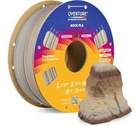 OVERTURE Marble PLA 3D Printer Filament 1.75mm, Rock PLA, 1kg Fossil Rock | Realistic Marble & Rock Textures, Unique Veining, Rough Matte Finish, Accuracy ± 0.02mm, Fits Most FDM (Fossil Rock)