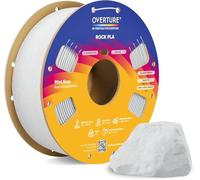 OVERTURE Marble PLA 3D Printer Filament 1.75mm, Rock PLA, 1kg Mist Grey | Realistic Marble & Rock Textures, Unique Veining, Rough Matte Finish, Accuracy ± 0.02mm, Fits Most FDM (Mist Grey)