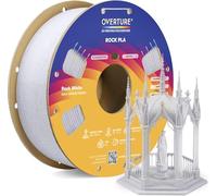 OVERTURE Marble PLA 3D Printer Filament 1.75mm, Rock PLA, 1kg Rock White | Realistic Marble & Rock Textures, Unique Veining, Rough Matte Finish, Accuracy ± 0.02mm, Fits Most FDM (Rock White)