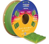 OVERTURE Marble PLA 3D Printer Filament 1.75mm, Rock PLA, 1kg Wetland Green | Realistic Marble & Rock Textures, Unique Veining, Rough Matte Finish, Accuracy ± 0.02mm, Fits Most FDM (Wetland Green)