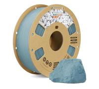 OVERTURE Marble PLA Filament 1.75mm, Realistic Rock Visualization, Stone PLA 3D Printer Filament 1kg Spool (2.2lbs), Accuracy +/- 0.02 mm, Fit Most FDM Printer (Haze Gray)