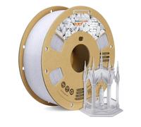 OVERTURE Marble PLA Filament 1.75mm, Realistic Rock Visualization, Stone PLA 3D Printer Filament 1kg Spool (2.2lbs), Accuracy +/- 0.02 mm, Fit Most FDM Printer (Rock White)
