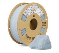 OVERTURE Marble PLA Filament 1.75mm, Realistic Rock Visualization, Stone PLA 3D Printer Filament 1kg Spool (2.2lbs), Accuracy +/- 0.02 mm, Fit Most FDM Printer (Moonlight Gray)
