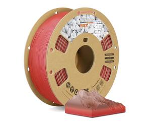 OVERTURE Marble PLA Filament 1.75mm, Realistic Rock Visualization, Stone PLA 3D Printer Filament 1kg Spool (2.2lbs), Accuracy +/- 0.02 mm, Fit Most FDM Printer (Sedona Red)