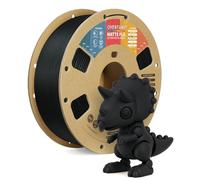 OVERTURE Matte PLA Filament 1.75mm 1kg, Matte Black PLA 3D Printer Filament 1kg (2.2lbs) Cardboard Spool-Neatly Wound, Dimensional Accuracy +/- 0.02mm, Fit Most FDM Printers