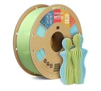OVERTURE Matte PLA Filament 1.75mm 1kg, Matte Light Blue-Yellow PLA 3D Printer Filament 1kg (2.2lbs) Cardboard Spool-Neatly Wound, Dimensional Accuracy +/- 0.02mm, Fit Most FDM Printers