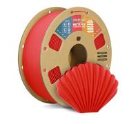 OVERTURE Matte PLA Filament 1.75mm, Easy to Print, PLA Matte 3D Printer Filament 1kg (2.2lbs), Cardboard Spool, Accuracy ± 0.02mm (Red)