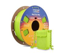 OVERTURE Matte TPU 3D Printer Filament, 1KG TPU Filament (Lime Green)