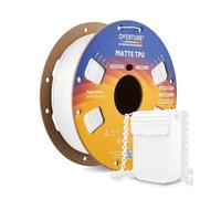 OVERTURE Matte TPU 3D Printer Filament, 1KG TPU Filament (White)