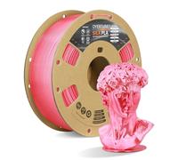 OVERTURE Multicolor Silk PLA Filament 1.75mm 1kg, Shiny Silk Punch Pink Rainbow PLA 3D Printer Filament 1kg (2.2 lbs) Cardboard Spool-Neatly Wound, Accuracy +/- 0.02mm, Fit Most FDM Printers