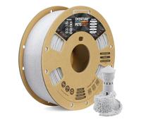 OVERTURE PETG 3D Printer Filament 1.75mm, Neatly Wound Durable PETG, 1kg Spool (2.2 lbs), Strong Toughness Filament, Accuracy +/- 0.02mm, Fit Most FDM Printers (Rock White)