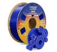 OVERTURE PETG Filament 1.75mm, High Speed Printing 3D Printer Filament, Blue PETG 1kg (2.2lbs) Cardboard Spool- Neatly Wound, Dimensional Accuracy +/- 0.02mm, Fit Most FDM Printers