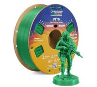 OVERTURE PETG Filament 1.75mm, High Speed Printing 3D Printer Filament, Green PETG 1kg (2.2lbs) Cardboard Spool- Neatly Wound, Dimensional Accuracy +/- 0.02mm, Fit Most FDM Printers