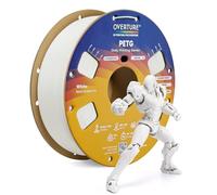OVERTURE PETG Filament 1.75mm, High Speed Printing 3D Printer Filament, White PETG 1kg (2.2lbs) Cardboard Spool- Neatly Wound, Dimensional Accuracy +/- 0.02mm, Fit Most FDM Printers