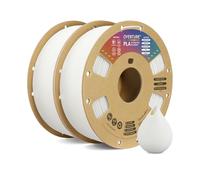 OVERTURE PLA Filament 1.75mm,Filament PLA 2kg Spool(4.4lbs), Fit Most FDM Printer, Dimensional Accuracy +/-0.02mm(White*2)