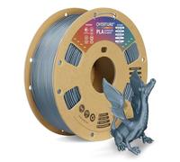 OVERTURE PLA Filament 1.75mm PLA 3D Printer Filament, 1kg Cardboard Spool (2.2lbs), Dimensional Accuracy +/- 0.02mm, Fit Most FDM Printer (Metallic Gray)